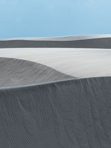 Preview wallpaper sand, hills, dunes, horizon, sky