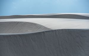 Preview wallpaper sand, hills, dunes, horizon, sky