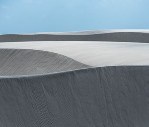 Preview wallpaper sand, hills, dunes, horizon, sky