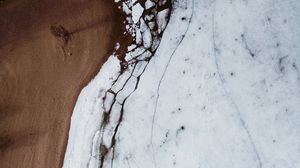 Preview wallpaper sand, ice, wavy