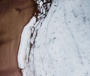 Preview wallpaper sand, ice, wavy