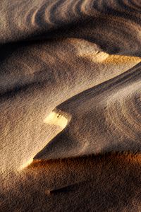 Preview wallpaper sand, relief, desert, dark, nature