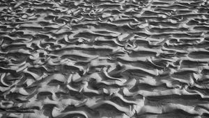 Preview wallpaper sand, relief, desert, shadow, bw