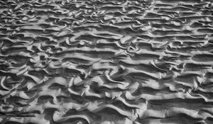 Preview wallpaper sand, relief, desert, shadow, bw