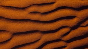 Preview wallpaper sand, relief, waves, surface, brown