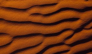 Preview wallpaper sand, relief, waves, surface, brown