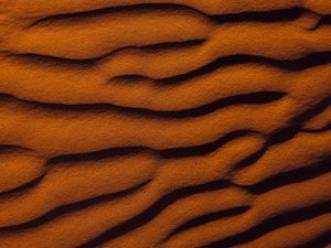 Preview wallpaper sand, relief, waves, surface, brown