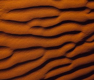 Preview wallpaper sand, relief, waves, surface, brown