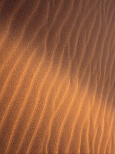 Preview wallpaper sand, ripples, waves, texture, surface, brown