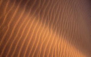 Preview wallpaper sand, ripples, waves, texture, surface, brown