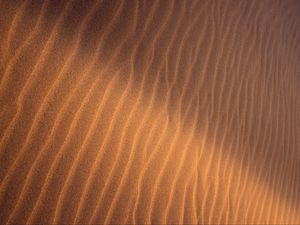 Preview wallpaper sand, ripples, waves, texture, surface, brown