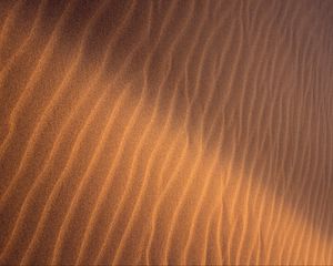 Preview wallpaper sand, ripples, waves, texture, surface, brown