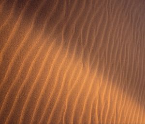 Preview wallpaper sand, ripples, waves, texture, surface, brown