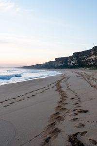 Preview wallpaper sand, rocks, sea, landscape, nature