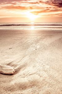 Preview wallpaper sand, sea, beach, sky, light