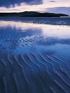 Preview wallpaper sand, sea, coast, water, outflow