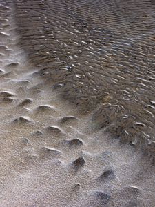 Preview wallpaper sand, sea, waves, stones, shore, nature