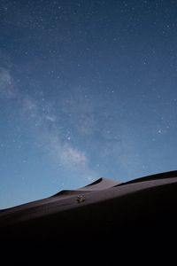 Preview wallpaper sand, slope, starry sky, stars
