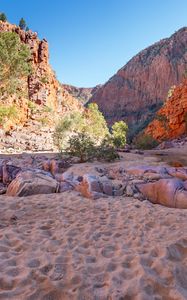 Preview wallpaper sand, stones, rocks, landscape