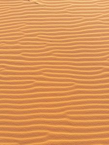 Preview wallpaper sand, surface, waves, texture, brown