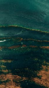 Preview wallpaper sand, texture, sea, aerial view
