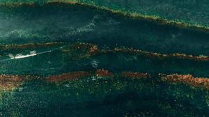 Preview wallpaper sand, texture, sea, aerial view