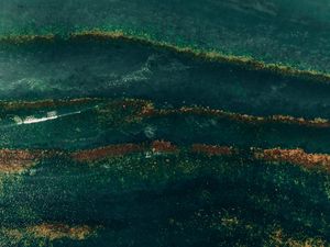 Preview wallpaper sand, texture, sea, aerial view