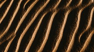 Preview wallpaper sand, texture, waves, dark