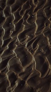 Preview wallpaper sand, texture, waves, beach