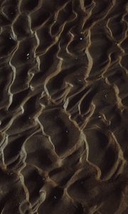 Preview wallpaper sand, texture, waves, beach