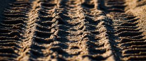 Preview wallpaper sand, trace, macro, closeup, texture