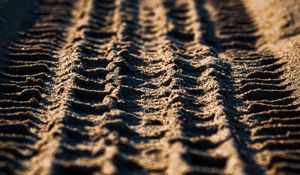 Preview wallpaper sand, trace, macro, closeup, texture