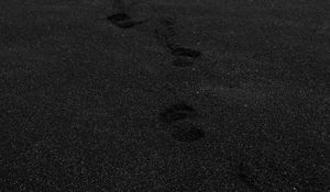 Preview wallpaper sand, traces, bw, granules