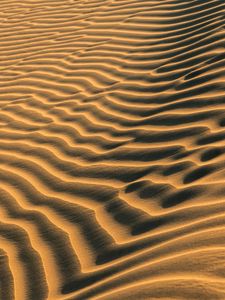 Preview wallpaper sand, traces, waves, desert