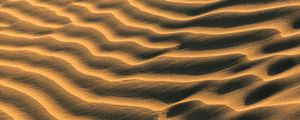 Preview wallpaper sand, traces, waves, desert