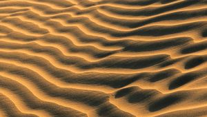 Preview wallpaper sand, traces, waves, desert