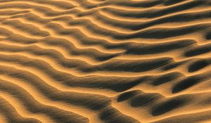 Preview wallpaper sand, traces, waves, desert