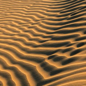 Preview wallpaper sand, traces, waves, desert