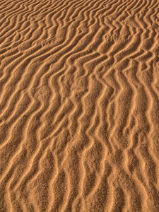 Preview wallpaper sand, traces, wavy, texture