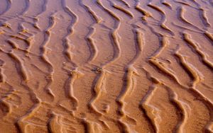 Preview wallpaper sand, waves, beach, water