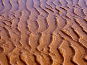 Preview wallpaper sand, waves, beach, water