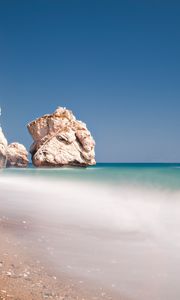 Preview wallpaper sand, waves, beach