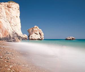 Preview wallpaper sand, waves, beach