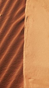 Preview wallpaper sand, waves, relief, texture, brown, shades
