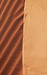 Preview wallpaper sand, waves, relief, texture, brown, shades