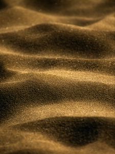 Preview wallpaper sand, waves, relief, macro, brown