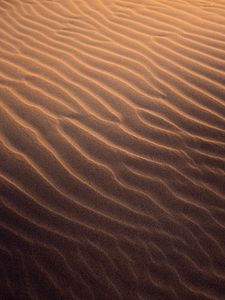 Preview wallpaper sand, waves, ripples, texture, brown