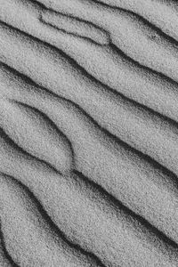 Preview wallpaper sand, waves, surface, gray, bw