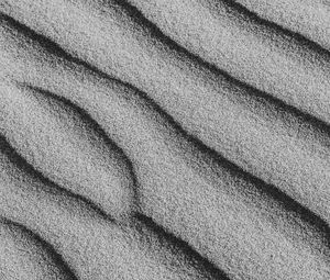 Preview wallpaper sand, waves, surface, gray, bw