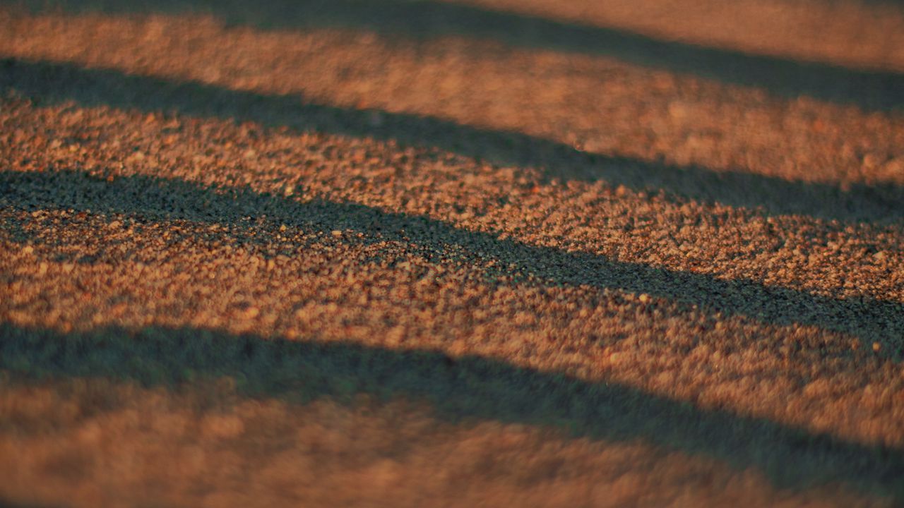 Wallpaper sand, waves, surface, macro, brown